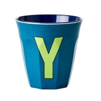 Alphabet Melamine Cup Letter Y on Blue by Rice DK